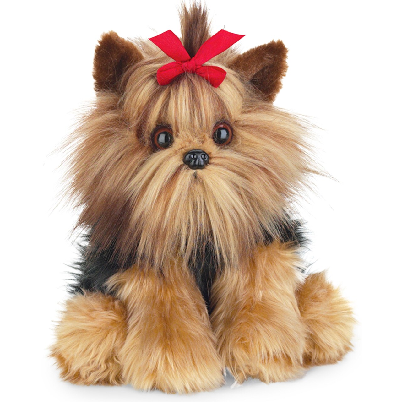 Bearington Collection Chewie The Yorkie Stuffed Dog, 13 Inch Realistic Stuffed Animal